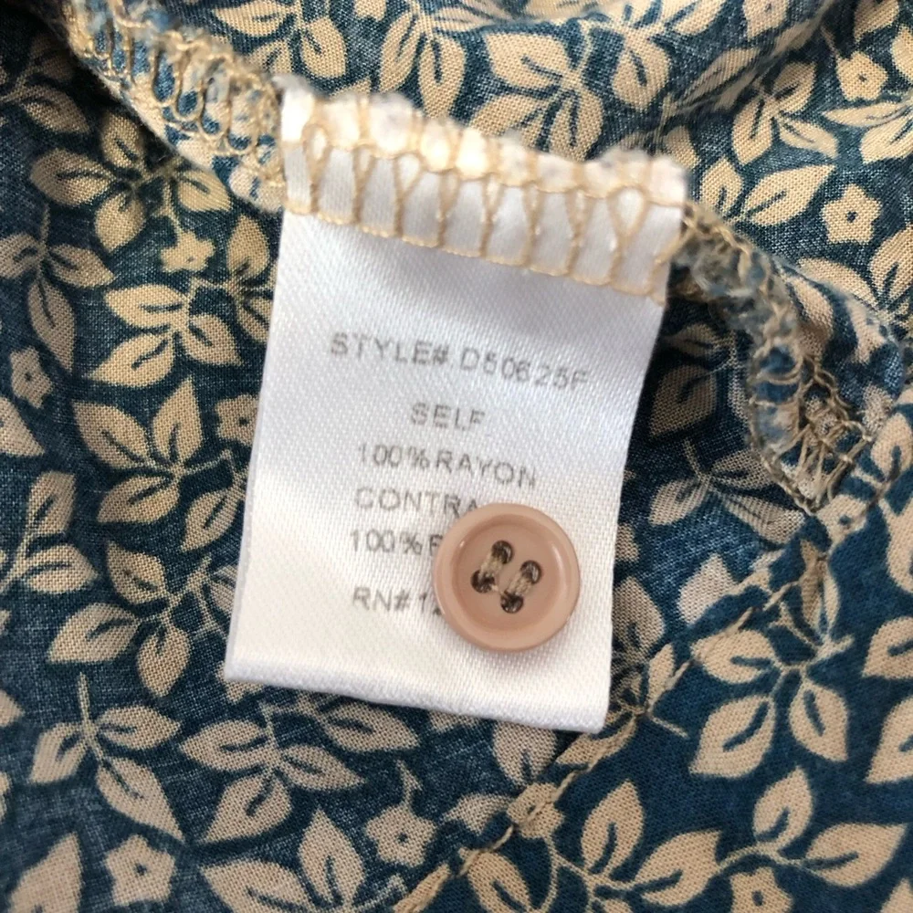 Comme Toi Mixed Floral Panel Mini Dress with Drawstring - Picture 7 of 14